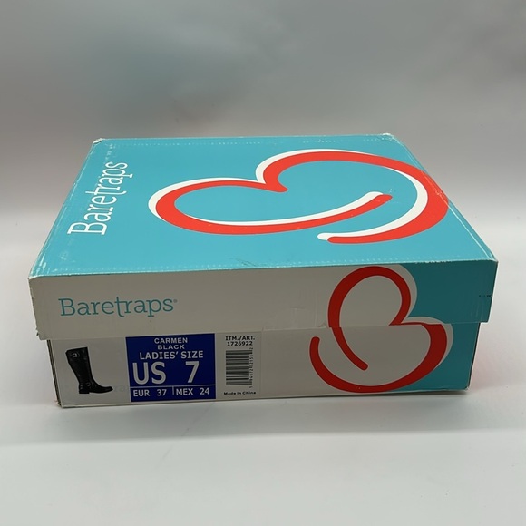 Baretraps Carmen Black Knee-High Boots | Size 7 | Vegan Leather | New With Box - Picture 13 of 13